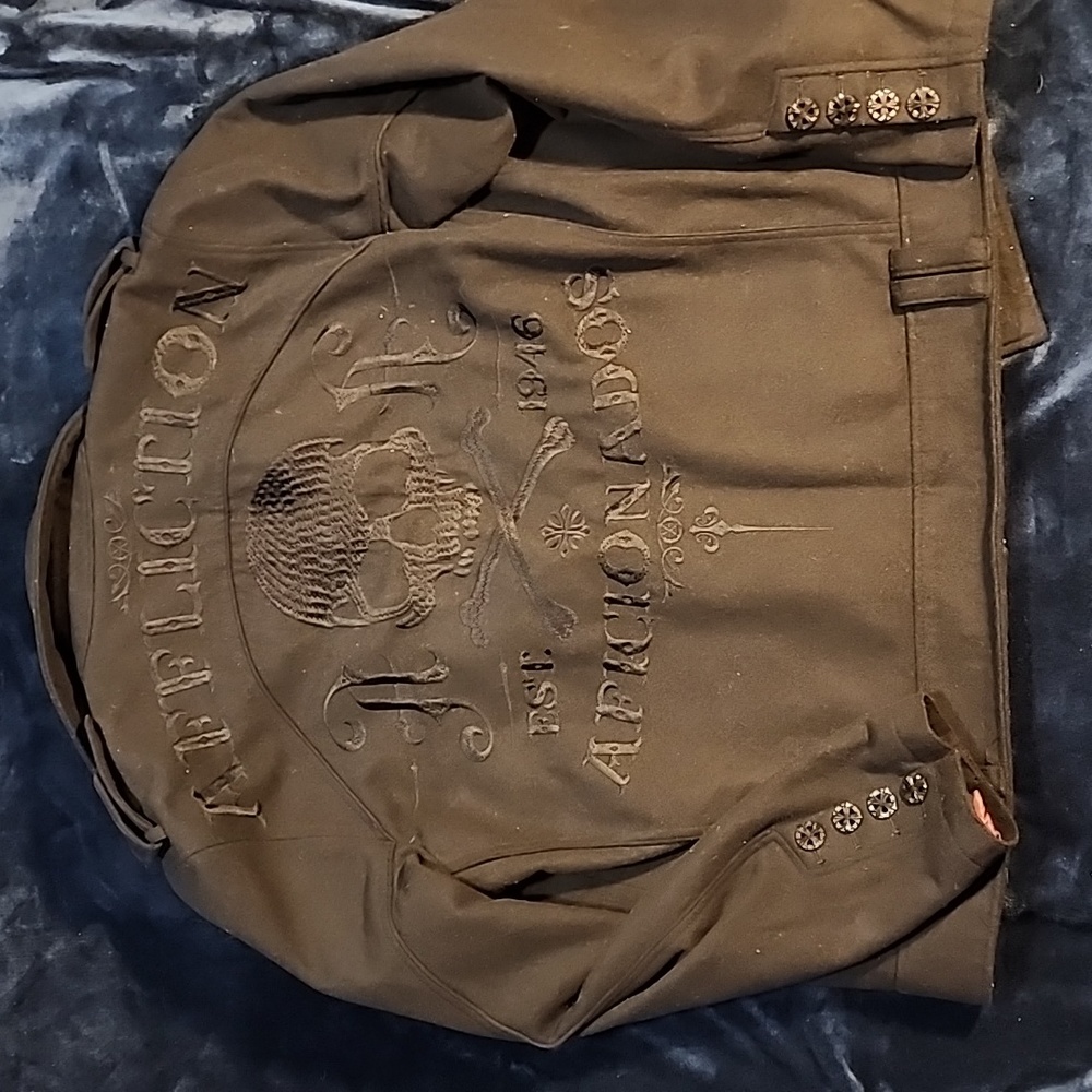 Affliction Men's 2XL Skull Peacoat
